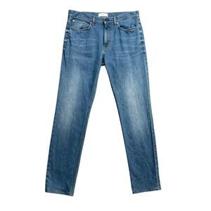 Spoke Jeans Mens 34 Blue Cotton 12oz Italian "Build A" Regular Stretch Denim